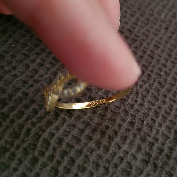 Infinity♾️ Symbol with Pave Crystals💎 Ring - Sz 8 - Picture 5 of 16